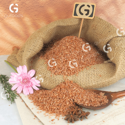 Gạo lứt GUfoods (đỏ / đen tím than) (túi 1kg) - Healthy, Thực dưỡng, Eat clean