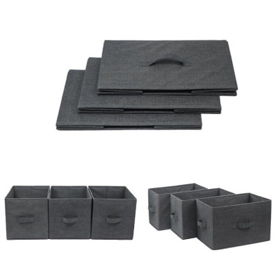 Combo 3 hộp vải đựng đồ đa năng TD2 – Bộ 3 túi vải Thụy Điển không nắp tiết kiệm sang trọng dung tích 24L mỗi hộp - chính hãng