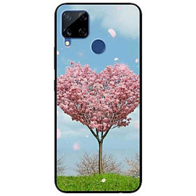 Ốp lưng dành cho Realme C15 mẫu Cây Đào Tim