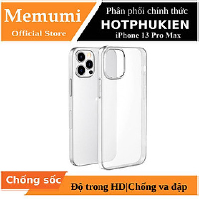 Ốp lưng chống sốc trong suốt siêu mỏng 1mm cho iPhone 13 Pro Max hiệu Memumi Glitter (độ trong tuyệt đối, chống trầy xước, chống ố vàng, tản nhiệt tốt) - hàng nhập khẩu