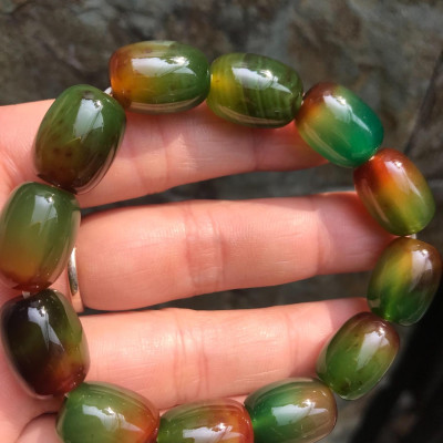 VÒNG MÃ NÃO TỨ QUÝ LU 12ly NỮ MẠNG MỘC HOẢ THUỶ 