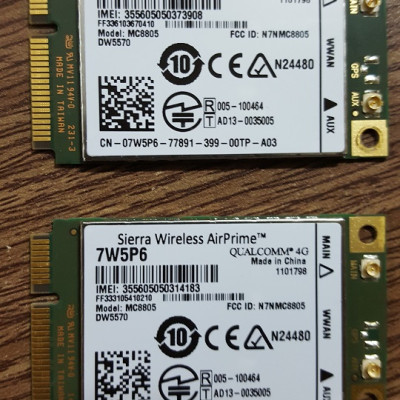 Card wwan 3G Dell Wireless DW5570 - MC8805 dùng cho laptop E7240, E7440, M4800, M6800,E6540, E5440