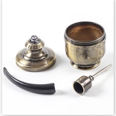 Tẩu thuốc lọc bằng nước nhựa cứng cao cấp màu đồng, lọc khói cực đẹp (MÀU GIAO NGẪU NHIÊN)