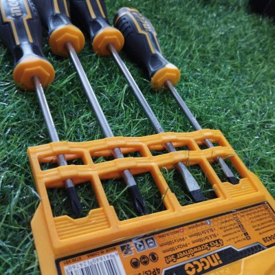 BỘ TUỐC NƠ VÍT BAKE VÀ DẸP 4 CHI TIẾT INGCO HKSD0428 - HÀNG CHÍNH HÃNG