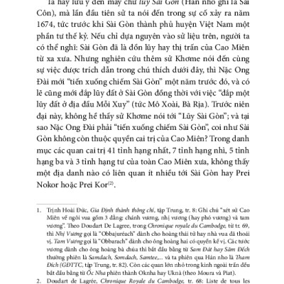 Lược Sử Sài Gòn Từ Thế Kỷ XVII Đến Khi Pháp Xâm Chiếm (1859)