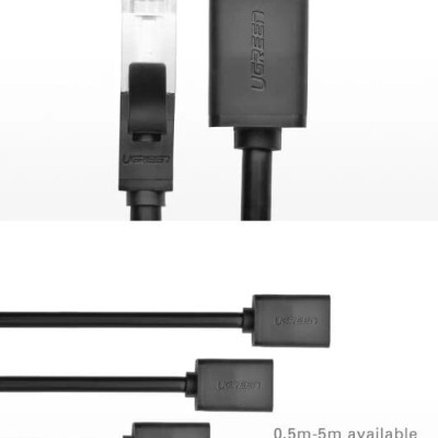 Ugreen UG11281NW112TK 2M màu Đen Cáp nối dài Ethernet CAT6 FTP RJ45 - HÀNG CHÍNH HÃNG