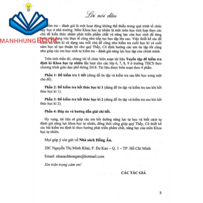 SÁCH - tuyển tập đề kiểm tra định kì khoa học tự nhiên lớp 7 (theo chương trình gdpt mới)