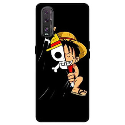 Ốp lưng dành cho Oppo Find X2 mẫu Mũ Rơm Nền Đen