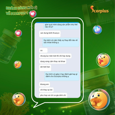 [LOẠI THƯỢNG HẠNG] Nước chiết xuất trùng thảo fucoidan không đường SCORIUS 70ml bồi bổ sức khỏe