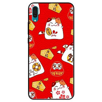 Ốp lưng dành cho Huawei Y7 Pro (2019) mẫu Họa Tiết Mèo Đỏ