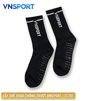 Tất Chống Trượt Thể Thao VNSPORT - TCT01, Vớ Thể Thao Có Silicone Chống Trượt Giày Khi Chạy Nhảy Vận Động Ở Cường Độ Cao