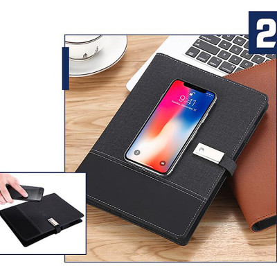 Sổ tay tích hợp sạc dự phòng (8.000 mah) + USB (16GB)-BAOKE/NB2725