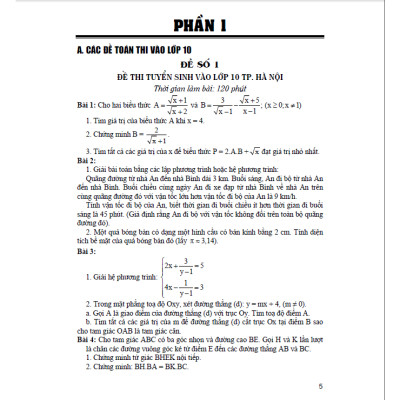 Combo Ôn Luyện Toán+ Ôn Luyện Ngữ Văn Thi vào Lớp 10 ( Dùng Chung cho các bộ SGK Hiện Hành) (HA-MK)