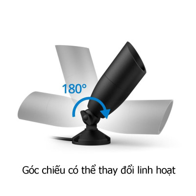 Đèn chiếu điểm ngoài trời WiZ Full Color 12V Ground Spot Starter Kit 16 triệu màu kết nối Wifi & Matter, Hàng Chính Hãng