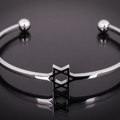 Vòng Tay Nữ Julius Hàn Quốc JS03 Ngôi Sao Thép Không Gỉ Màu Bạc