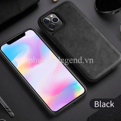 ỐP LƯNG DA cho iPhone 13 Pro Max , 13 Pro, 13 , 12 Pro Max , 12 , 12 Pro , 11 Pro Max , 11 Pro , 11 ốp viền dẻo hiệu X-level - Hàng chính hãng