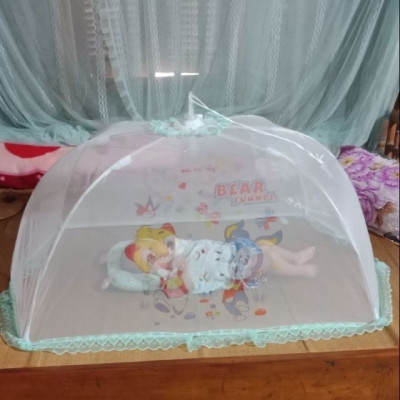 Đồ Dùng Phòng Ngủ  -  Mùng Chụp  Em Bé , Lưới  , Thoáng Mát , Dây Rút  Tiện Lợi