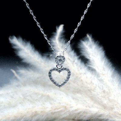 Dây Chuyền Bạc 925 Trái Tim Chính Hãng Bạc Hiểu Minh DMD510