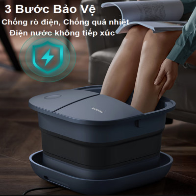 Bồn ngâm kiêm máy massage chân tự động Philips PPM5103F. Hàng chính hãng