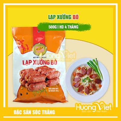 Đặc Sản Sóc Trăng - Lạp Xưởng Bò Tân Huê Viên 500G Sóc Trăng Chính Gốc Miền Tây, Đặc Sản Thịt Lạp Gia Truyền Nổi Tiếng