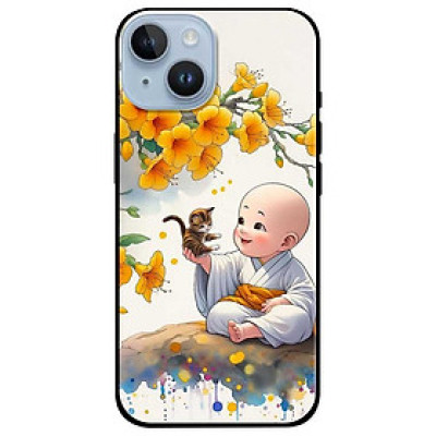 Ốp lưng dành cho Iphone 14 - 14 Plus - 14 Pro - 14 Pro Max - Chú Tiểu Và Mèo - Hàng Chính Hãng