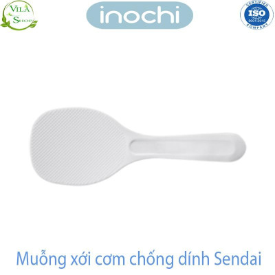 Muôi Xơi Cơm, Muỗng Xới Cơm Chống Dính Và Muỗng Xới Cơm Đế Đứng Sendai, Nhựa Inochi Cao Cấp Tiêu Chuẩn Nhật