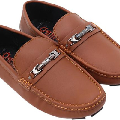 Giày Mọi Nam Đế Âm Huy Hoàng HT7774 - Nâu Đỏ