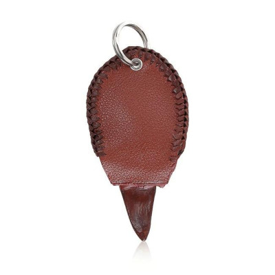 Móc khóa chân đà điểu màu nâu đỏ HC8426