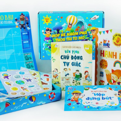 Sách - Hộp hè khám phá, thỏa trí tò mò - Mở ra thấy mua hè cho trẻ từ 6 tuổi - Đinh Tị Books