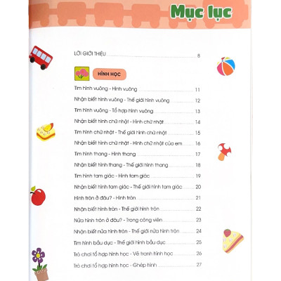 Thiên Tài Toán Học (4 - 5 Tuổi ) - Trò Chơi Hình Học