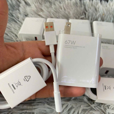 Bộ Sạc Mi 67W Zin New Chính Hãng - Sạc Siêu Nhanh mượt mà