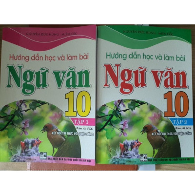 Sách - Combo Hướng Dẫn Học Và Làm Bài Ngữ Văn 10 - Tập 1 + 2 (Bám Sát SGK Kết Nối Tri Thức Với Cuộc Sống)