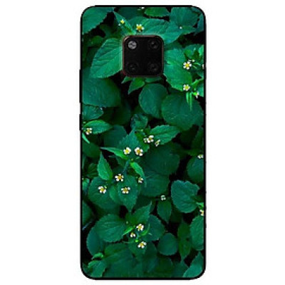 Ốp lưng dành cho Huawei 5t - Mate 20 - Mate 20 Pro mẫu Lá Xanh Hoa Trắng