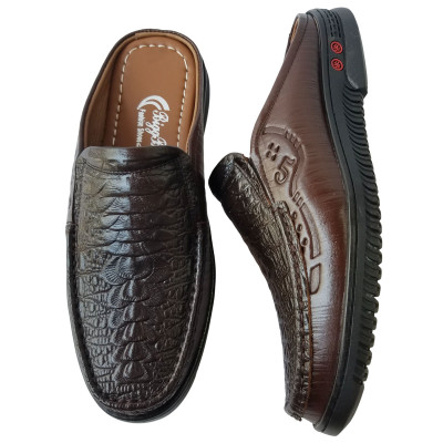 Dép Bít Đầu Nam BIGGBEN Da Bò Thật Cao Cấp SB137