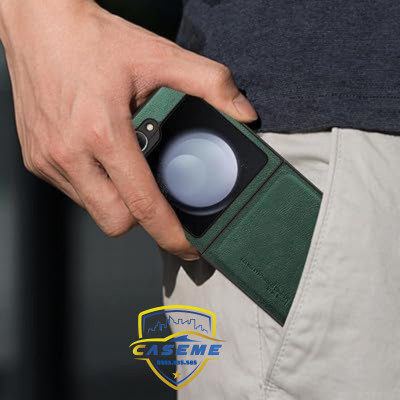 Ốp lưng da dành cho Samsung Galaxy Z Flip5/Z Flip6 hàng chính hãng X-Level cao cấp - Hàng Chính Hãng