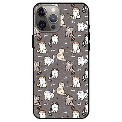 Ốp lưng dành cho Iphone 11 - 11 Pro - 11 Pro Max mẫu Họa Tiết Mèo Xám