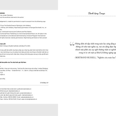 Sách - How Not To Be Wrong - Để Không Phạm Sai Lầm - Toán Học Ẩn Chứa Trong Cuộc Sống