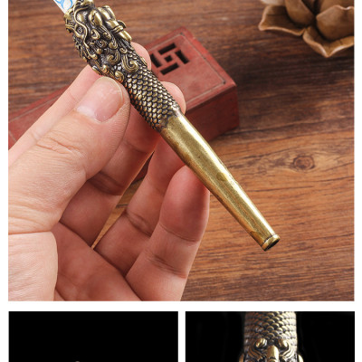 Tẩu thuốc Rồng bằng đồng nguyên chất cực kỳ đẹp gắn điếu ( KIỂU GIAO NGẪU NHIÊN) | Shop Thành Nhi