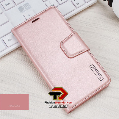 Bao da dạng ví cho SamSung Galaxy S24 Ultra, S23 Ultra, S22 Ultra hiệu Hanman có quai cài, ngăn đựng thẻ, đựng tiền - Hàng chính hãng