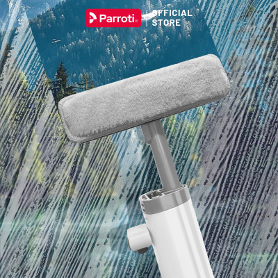 Cây Lau Bàn Bếp Tự Vắt Có Gạt Nước 2 Miếng Lau, Cây Lau Mini, Lau Bàn, Lau Kính, Gạt Nước Parroti Clean Go - CG01