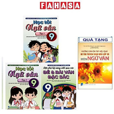 Sách - Bộ Sách Học Tốt Ngữ Văn 9 (Bộ 3 Cuốn) - Tặng Kèm Sách Hướng Dẫn Ôn Tập Hiệu Quả Kì Thi Tuyển Sinh Vào Lớp 10 Môn Ngữ Văn