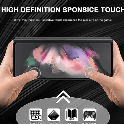 Miếng dán kính cường lực màn hình trước cho Samsung Galaxy Z Fold 7 , Z Fold 6 full 9D hiệu Kuzoom - Hàng nhập khẩu