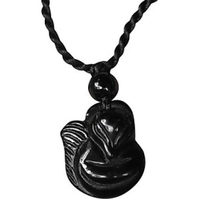 Mặt Dây Chuyền Hồ Ly Thạch Anh Đen Ngọc Quý Gemstones MD9