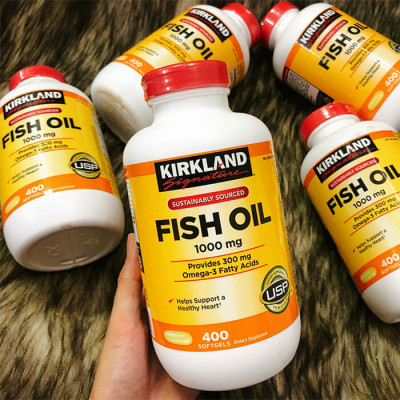 Omega 3 dầu cá Kirkland Signature Fish Oil Hỗ trợ sức khỏe não bộ, tim mạch, khớp, bổ mắt, làm đẹp da và tăng sức khỏe tổng thể - OZ Slim Store