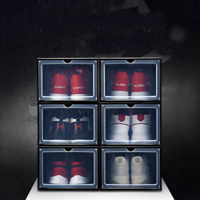 COMBO 5 HỘP ĐỰNG GIÀY NHỰA CỨNG CAO CẤP -NẮP TRONG SUỐT TÍCH HỢP NAM CHÂM HÍT