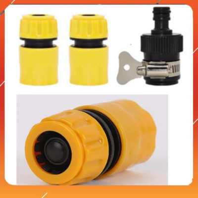 Vòi Xịt️Evoucher Bộ dây vòi xịt nước rửa xe, tưới cây , tăng áp 3 lần, loại 3m, 5m 206319 cút sập,nối đen+  đai