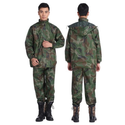  Quần áo đi mưa cho nam và nữ   size 2XL  ( dưới 65kg  ) , màu sắc rằn ri  sang trọng ,  vải dù chống thấm nước , sản phẩm  có túi đựng  nhỏ gọn dùng đi mưa  vô cùng tiện lợi