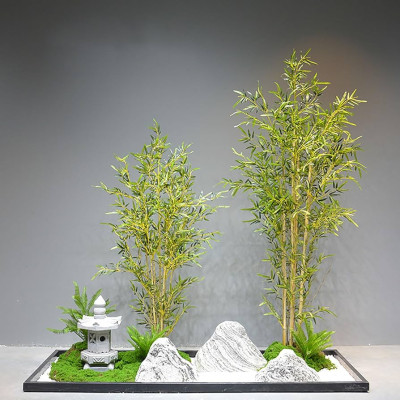 Trúc quân tử giả Set 20 cây trúc giả - Size từ 120cm đến 200cm - Cây giả, hoa lụa trang trí nhà cửa