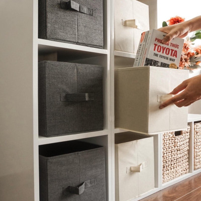 Combo 3 hộp vải đựng đồ đa năng TD2 – Bộ 3 túi vải Thụy Điển không nắp tiết kiệm sang trọng dung tích 24L mỗi hộp - chính hãng