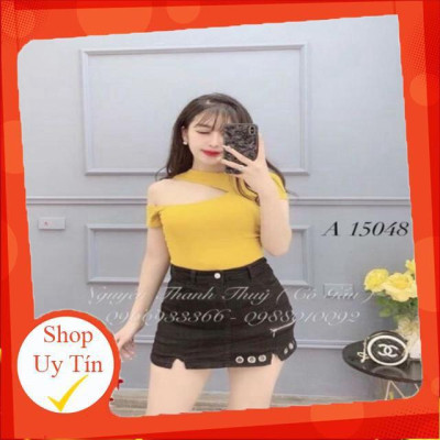 ÁO LỆCH VAI_ HÀNG ĐẸP GIÁ TỐT_ ÁO THUN NỮ HỞ VAI TAY NGẮN_ÁO THUN KHOÉT VAI GỢI CẢM
